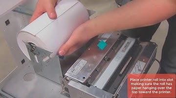 Quick Printer Kiosk Guide into Loading Thermal Paper