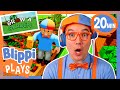 Can Blippi Grow a Garden? 🌱🍉 | BEST OF BLIPPI PLAYS | Roblox Gaming Videos for Kids