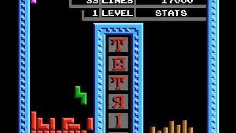Tengen Tetris NES gameplay