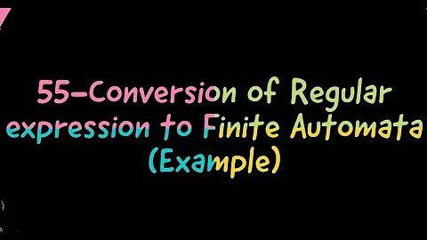 55-Conversion of Regular Expression to Finite Automata - Examples (Part 1) in hindi