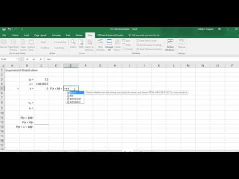 Exponential Probability Distribution