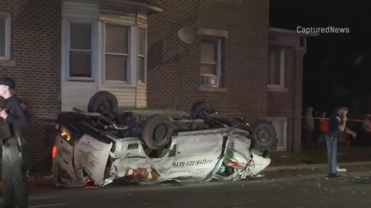 Driver of stolen car dies after police pursuit in Gary - YouTube