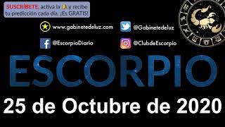 Horóscopo Diario - Escorpio - 25 de Octubre de 2020