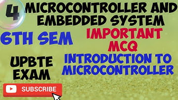 microcontroller and embedded systems mcq|polytechnic 6 semester subject|polytechnic preparation 2021