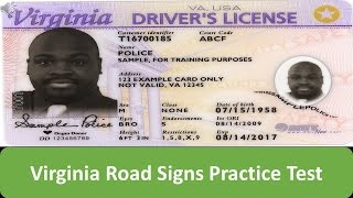 Virginia Road Signs Practice Test