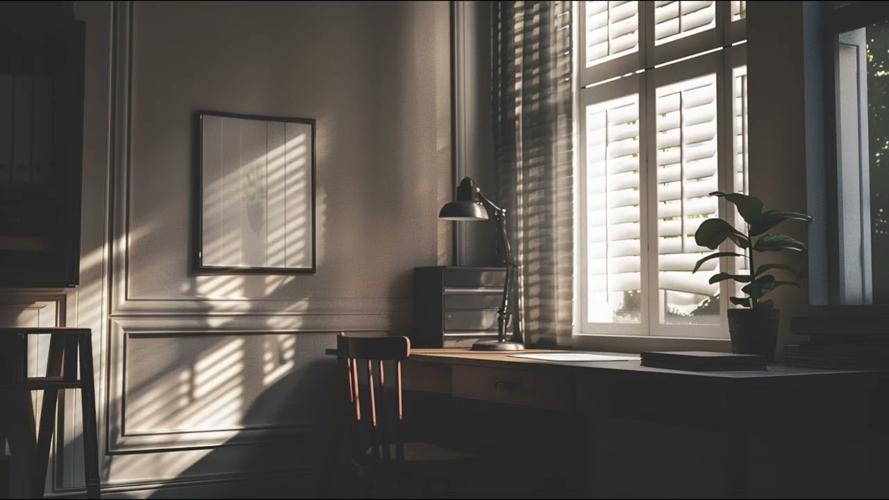 Quiet Morning Workspace｜Calm Ambient for Focus (1 Hour)
