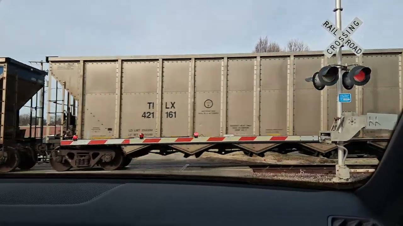 Union Pacific coal train comes through Junction City Kansas 