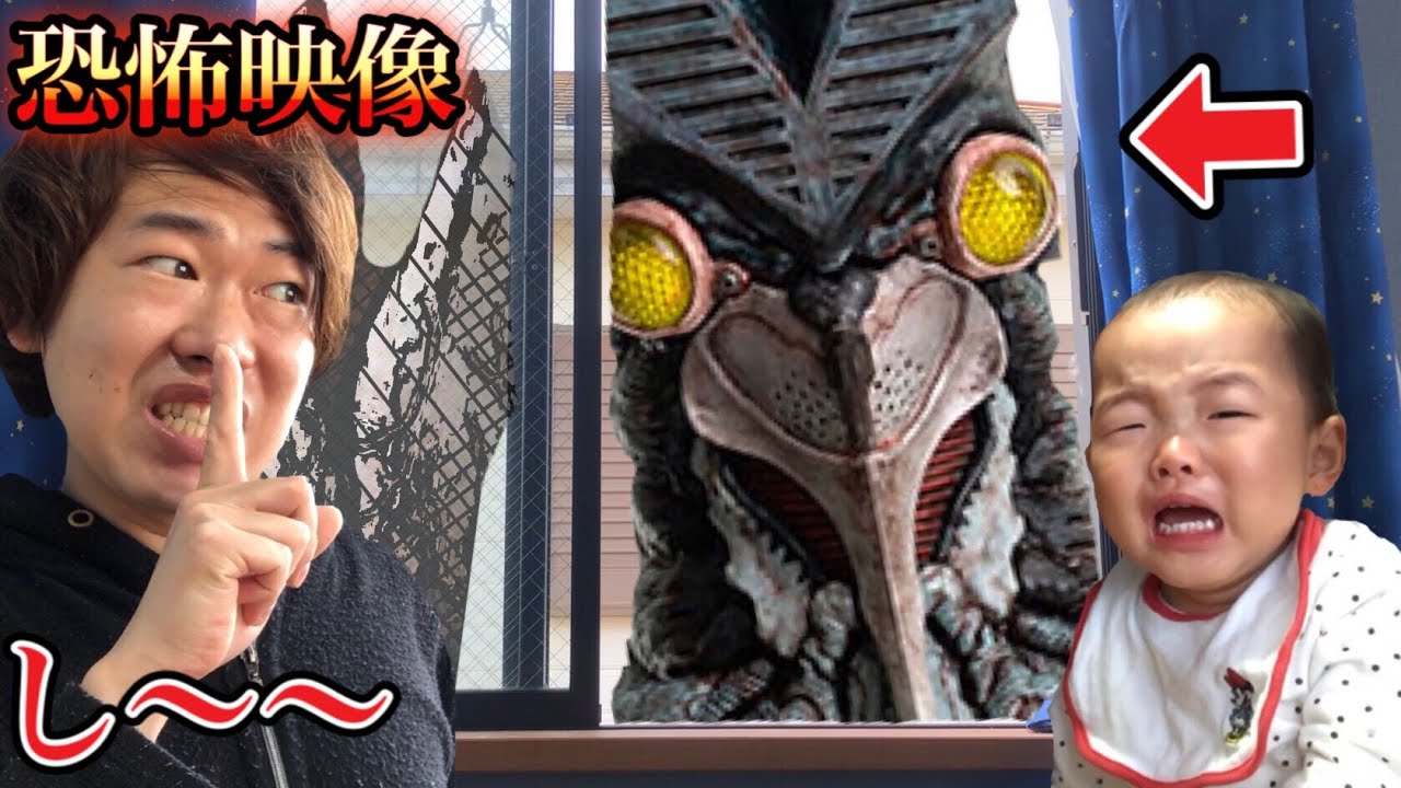 【恐怖映像】窓からバルタン星人が覗いてたのでスーパーベビーと隠れます…