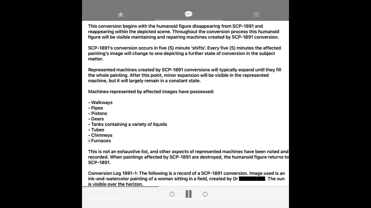 SCP-1891 - Constructeur