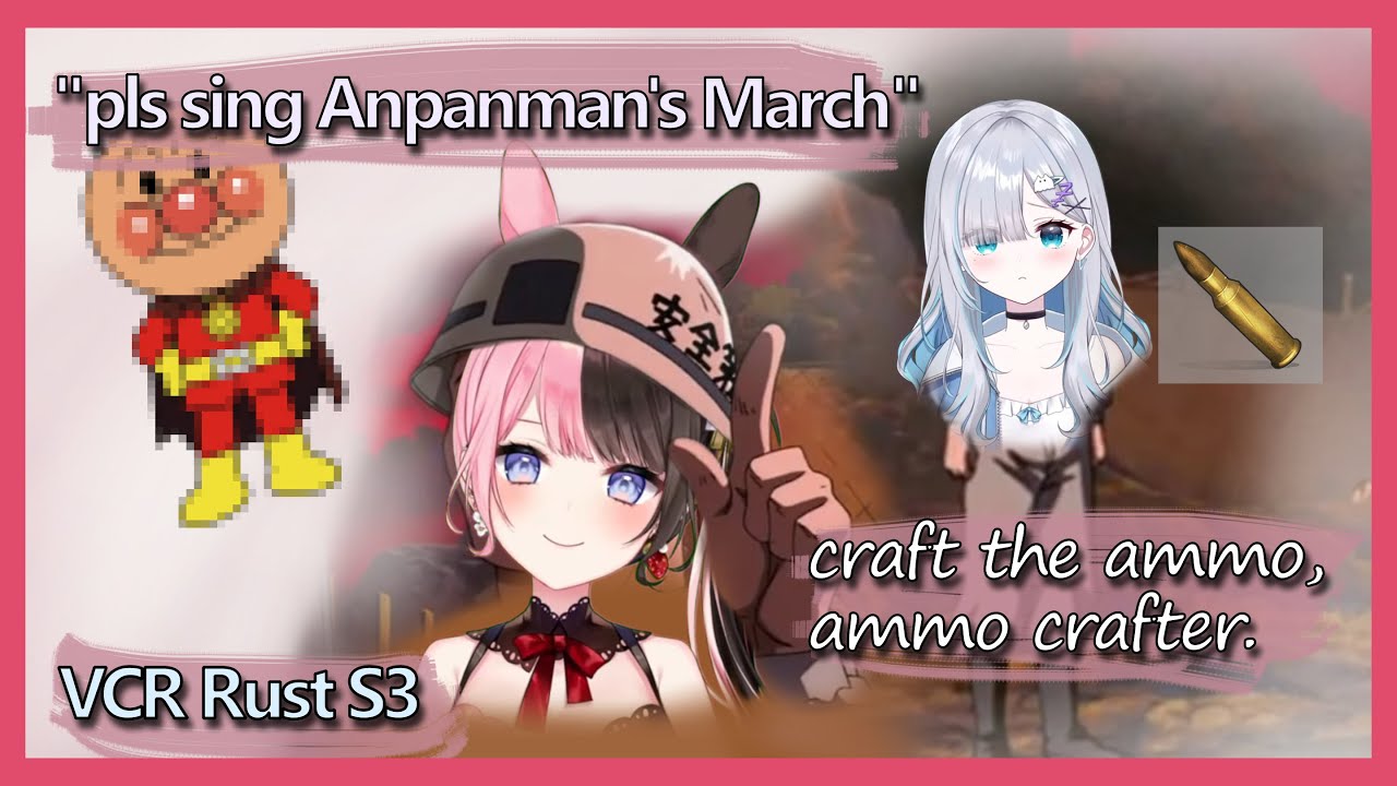 Hinano gets caught singing Anpanman [VSPO!] (Rust)