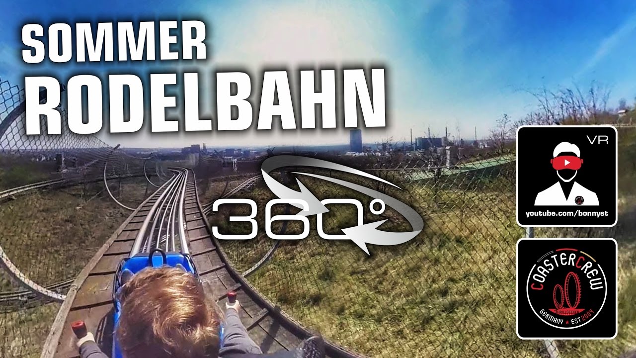 360° Sommer - Rodelbahn Alpincenter Bottrop Wiegand Alpine Roller Coaster VR onride POV