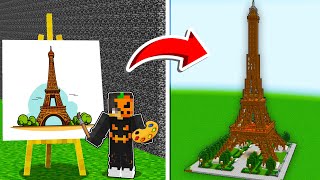 NOOB vs PRO Yapı Kapışmasında NE ÇİZERSEM O GERÇEKLEŞİYOR!  Minecraft