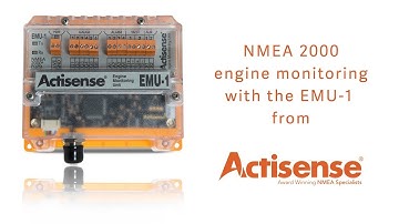 Engine monitoring using NMEA 2000 with the EMU-1