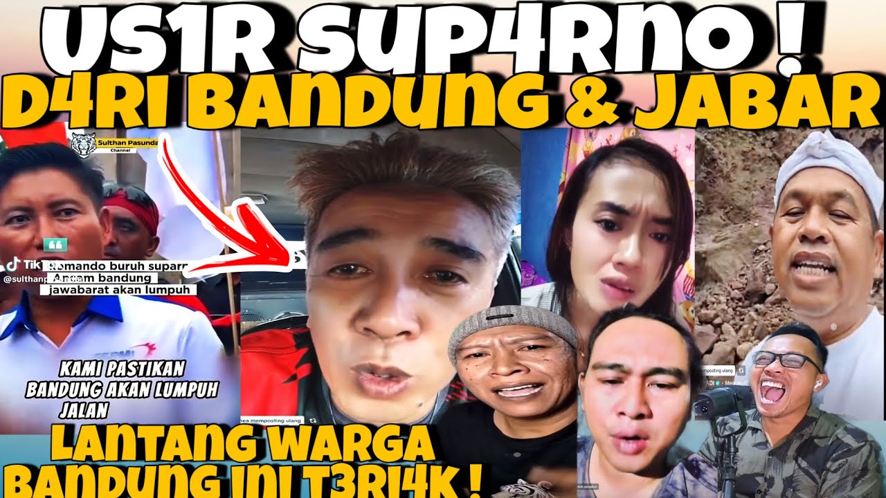 LANTANG W4RGA BANDUNG INI T3R14K‼️USIR DIA DARI BANDUNG & J4BAR -CUMA B1K1N H4DUH JABAR AJA WKWK