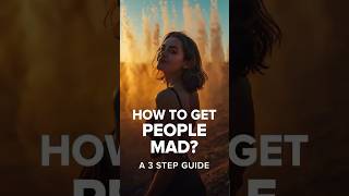 How to get people MAD? A 3-step guide for women. #shorts