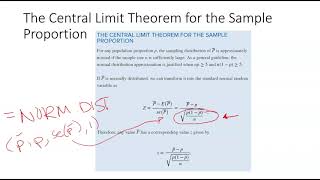Sampling Distribution of the Sample Proportion (7.3)