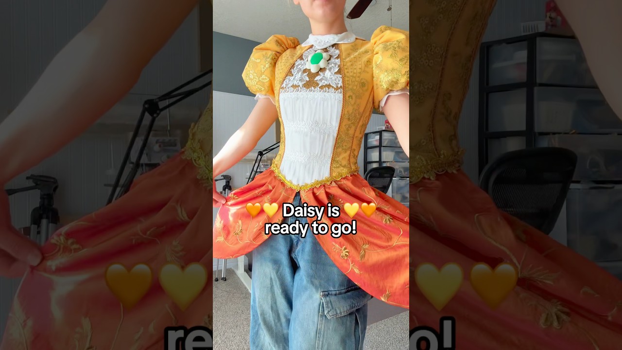 I cannot wait to wear this all together! 🌼✨ #princessdaisy #supermario