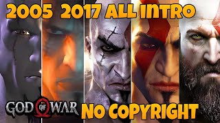GOD OF WAR ALL INTRO 2005_2017 no copyright full video God of war no copyright freenocopyright