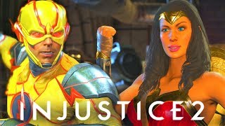 INJUSTICE 2 - ALL Cutest/Flirtiest Intro dialogues