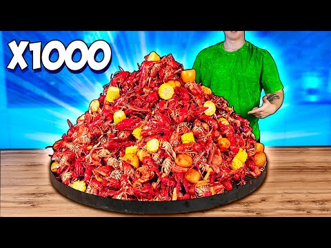 I Cooked 1000 Crawfish in different ways