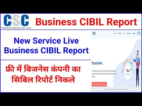 CSC Commercial Customer CIBIL Report Kaise Nikalte Hai CIBIL Report CSC CIBIL Report