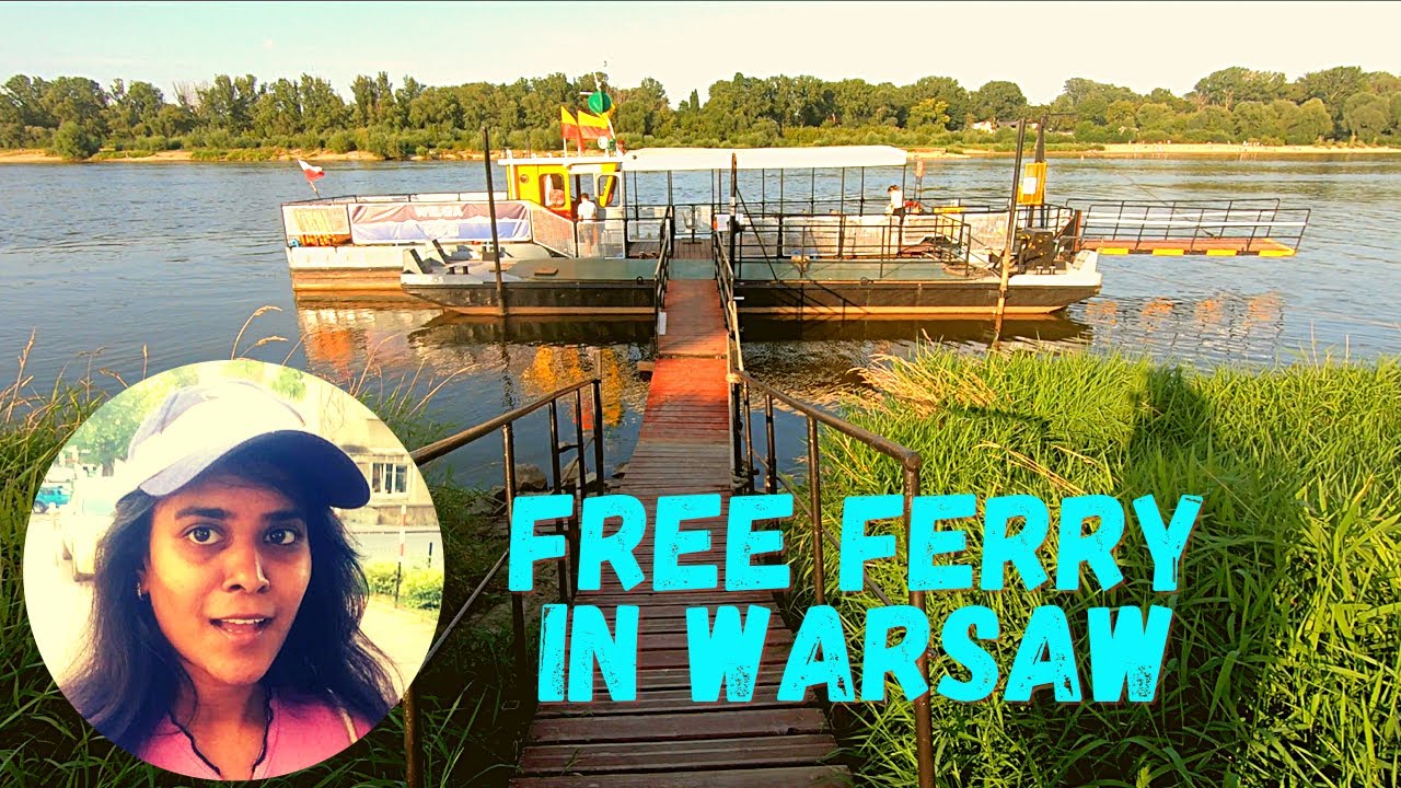 Free Ferry Ride⛴ |Ferries across Vistula river | Warsaw Poland 🇵🇱 Tamil ...