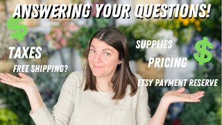 Answering your questions about wreath making and selling! Taxes, supplies, Etsy Payment Reserve, etc