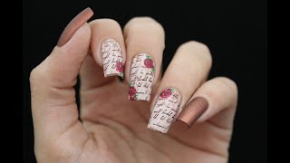 letter a nail design 3