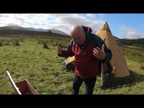 Hot tent camping
