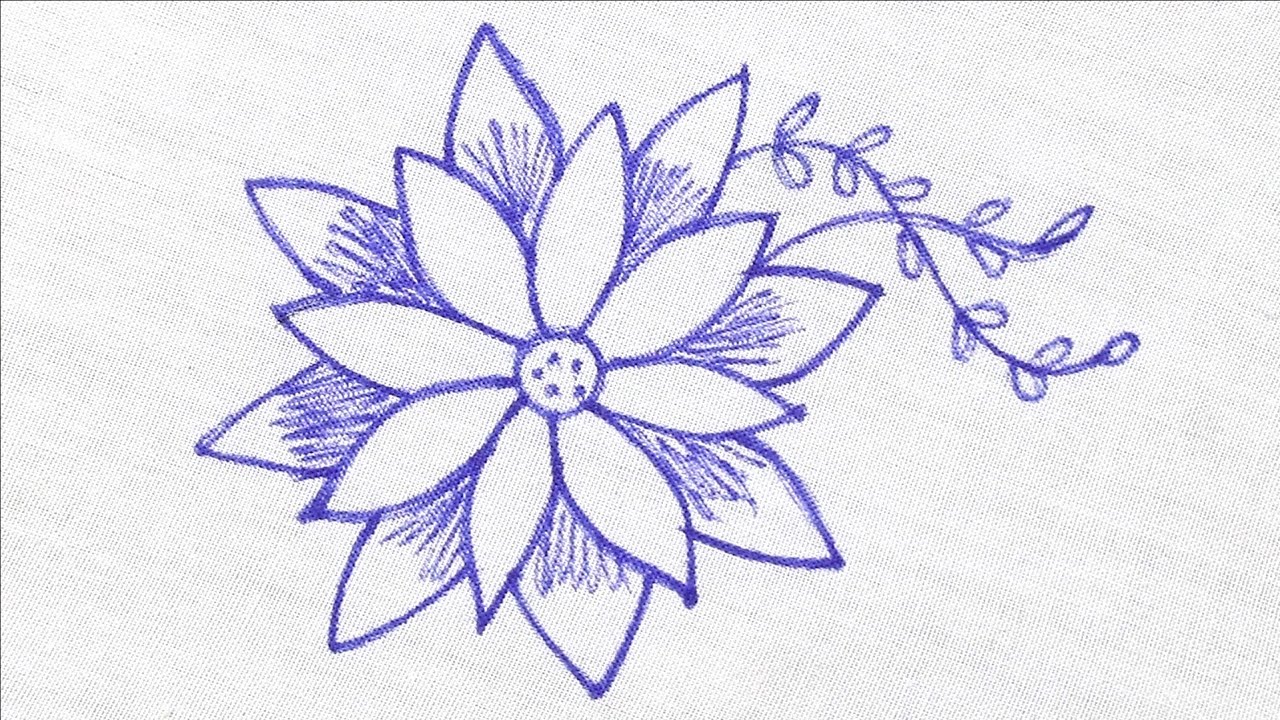 Modern Hand Embroidery Very Easy Fancy Embroidery Design Flower Stitch  Technique For Tutorial 