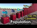 WORLD POPULATION 2026: 3D Comparison 🌍
