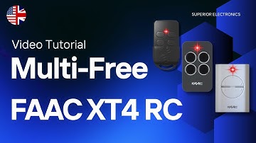 How to Copy FAAC XT4 RC Remote with Multi-Free – Step-by-Step Guide (EN)