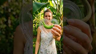 🍌❤️ Turning a Banana Into a Heart – Satisfying Growth Process!
