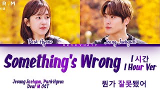 [1시간/HOUR] Jeong Jaehyun, Park Hyesu (정재현 박혜수) - Something's Wrong (뭔가 잘못됐어) Dear M OST (디어엠 OST)