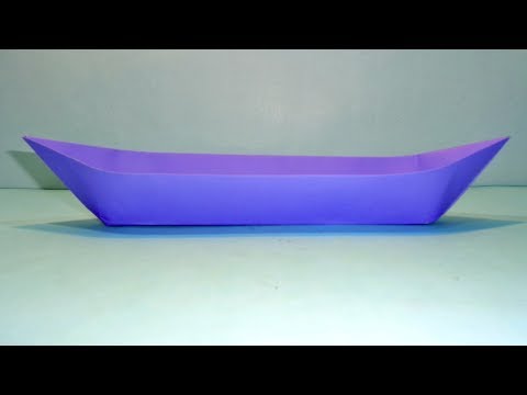 How to Make a Paper Canoe - Paper Boat Making Origami Tutorial for Creators