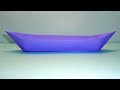 How to Make a Paper Canoe - Paper Boat Making Origami Tutorial for Kids