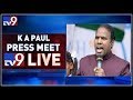 Press meet: KA Paul Introduces his wife to media