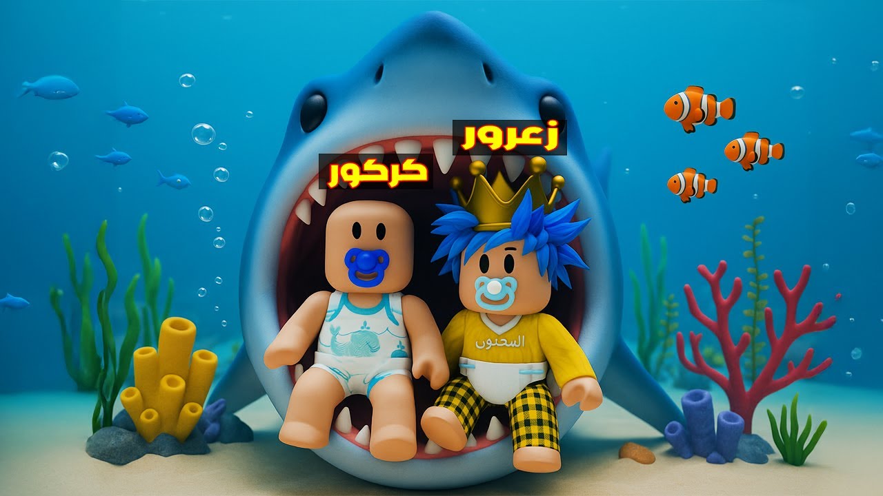 Фильм Roblox: Хоторн против Большой Акулы и Каркур смеется под водой (Акула Хоторн) 😱🔥