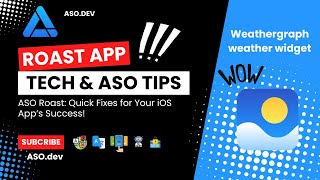 #3 ASO & Tech Tips by ASO.dev | Indie iOS App Review "Weathergraph weather widget" screenshot 1