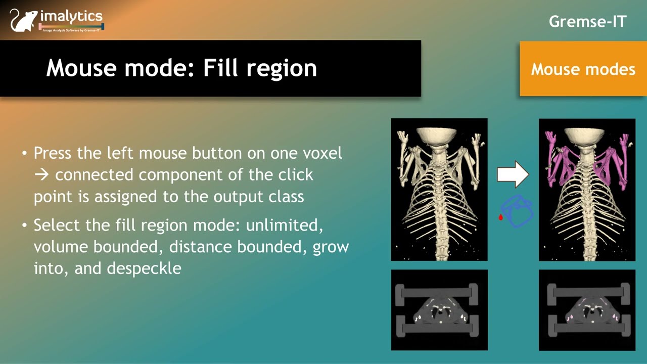 Mouse mode: "Fill region"