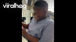 Hard-Working Teen Rewarded With Tablet || ViralHog