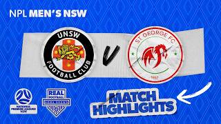NPL Men's NSW Round 19 Highlights – UNSW FC v St George FC