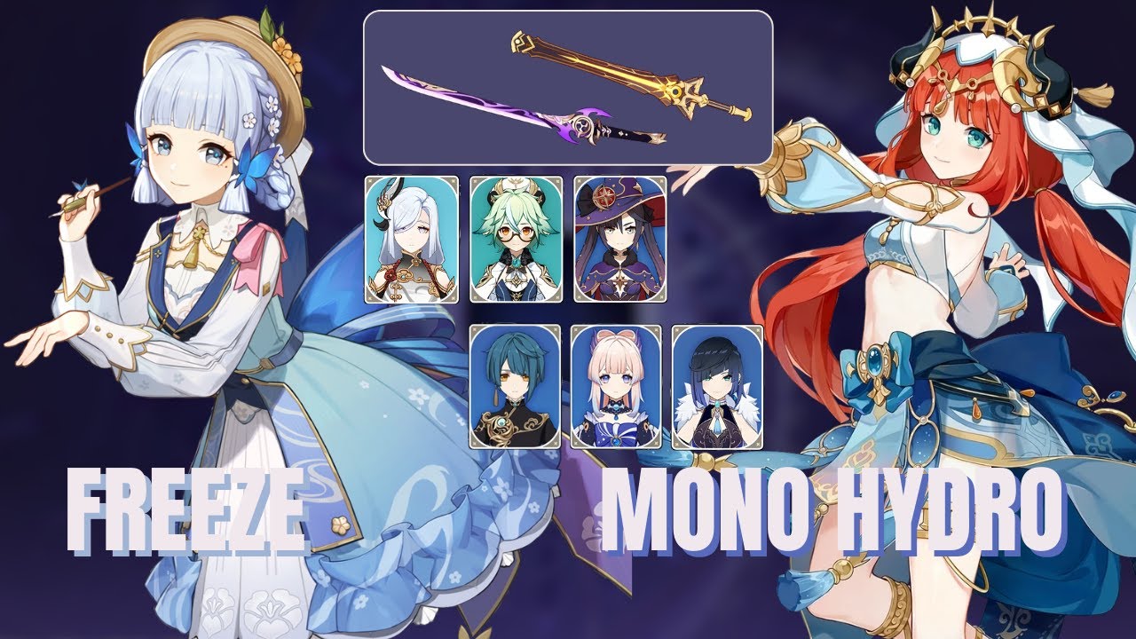 C0 Ayaka + Sucrose Freeze *No Heals* - C0 Nilou Mono Hydro | 4.1 Spiral Abyss