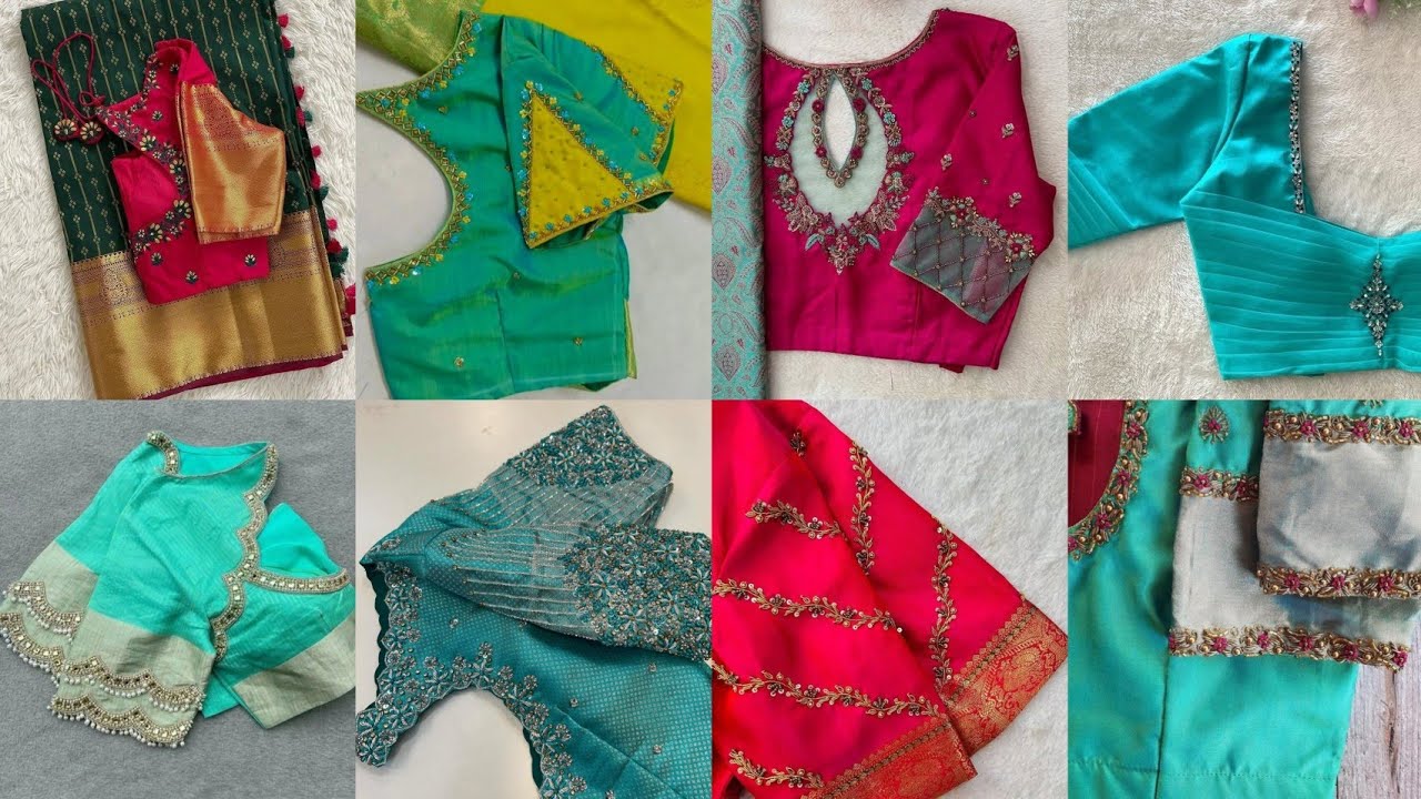 Blouse designs and beads work blouse designs for women ll