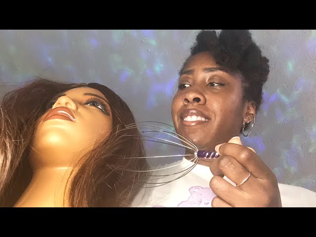 AGGRESSIVELY MOISTURIZING YOUR HAIR AND SCALP💥 (Hair And Spray Sounds)