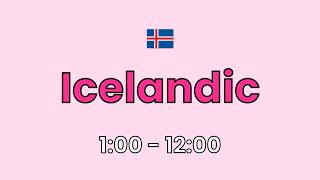 Icelandic Time Pronunciation: 1:00 to 12:00 | Learn Fast