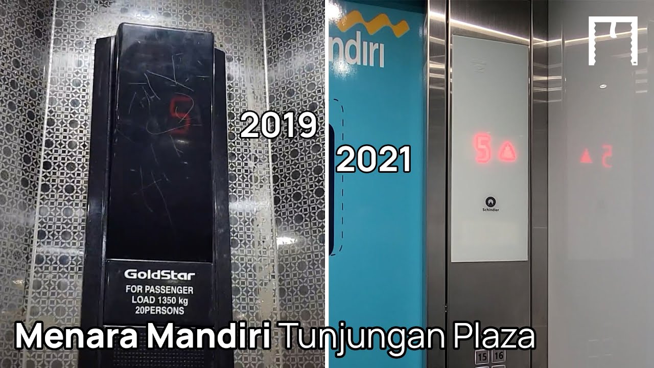 GoldStar to Schindler 5500 Elevators at Menara Mandiri Tunjungan Plaza | Before After