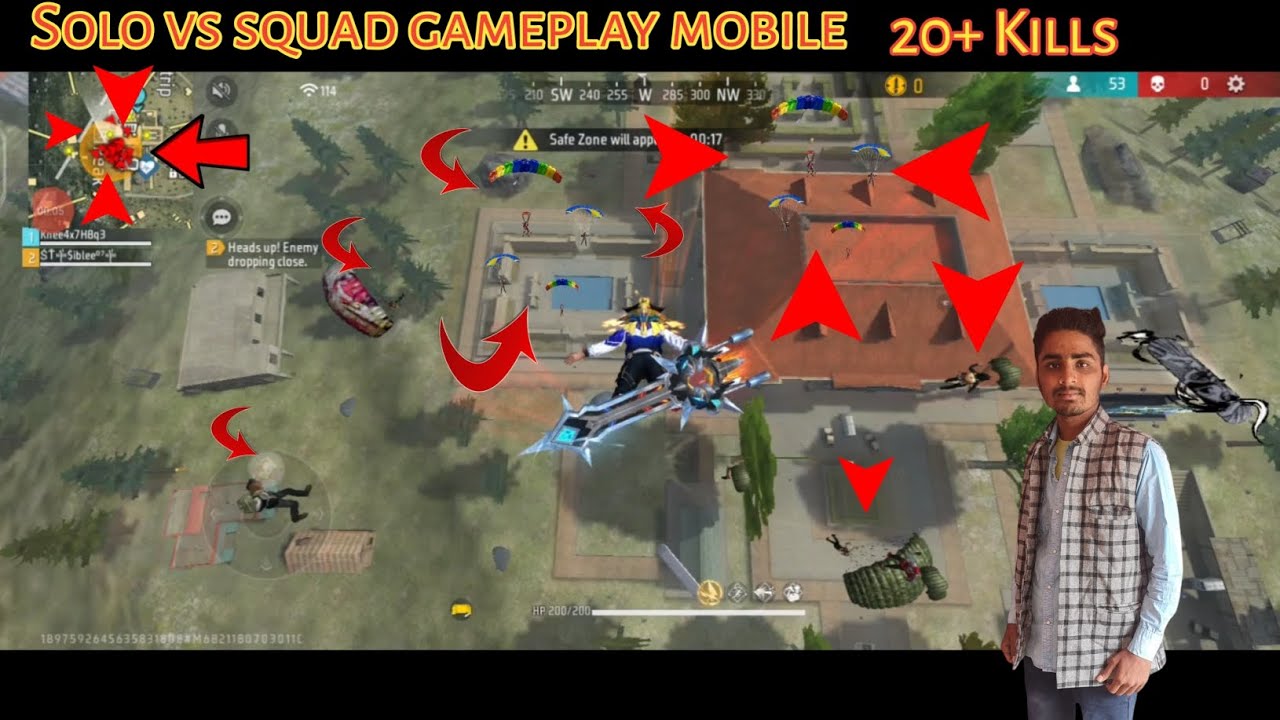 20 Kills ? Solo vs squad gameplay mobile [ full gameplay] - YouTube