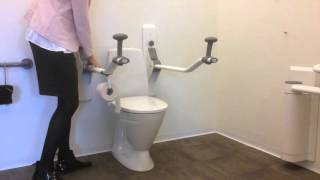 Ropox Toilet Support Arms in function