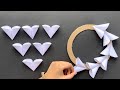 2 Beautiful Flower Wall Hanging / Paper Craft For Home Decoration /Easy flower making with paper DIY